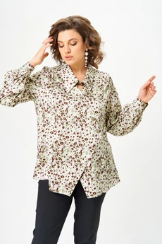 Блузка 789 цветочный принт Michel Chic