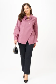 Блузка 789 пепельная розы Michel Chic