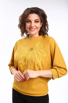 Джемпер 791 охра Michel Chic
