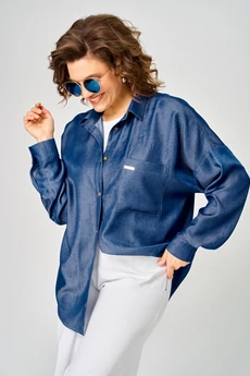 Блузка 797 легкий деним Michel Chic