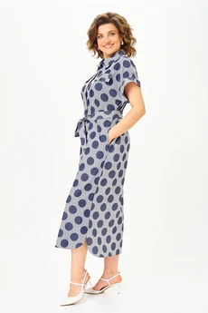 Платье 993-3 крупный горох Michel Chic