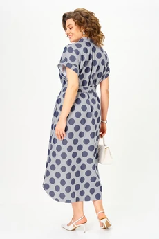 Платье 993-3 крупный горох Michel Chic