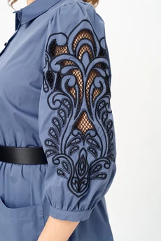 Платье 996-2 голубой Rishelie