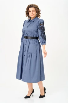 Платье 996-2 голубой Rishelie