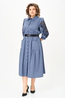 Платье 996-2 голубой Rishelie