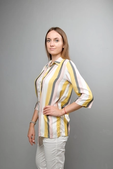 Блузка 1037 полоска Mita Fashion