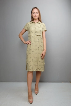 Платье 1050 зеленый Mita Fashion