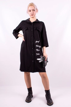 Платье 1092 черный Mita Fashion