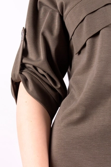 Платье 1092 коричневый Mita Fashion