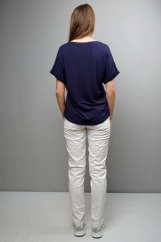 Блузка 1097 синий Mita Fashion