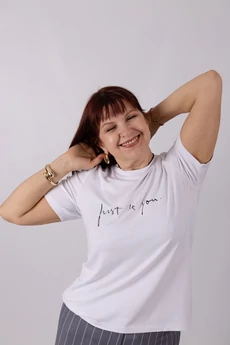 Футболка 1116 белый Mita Fashion