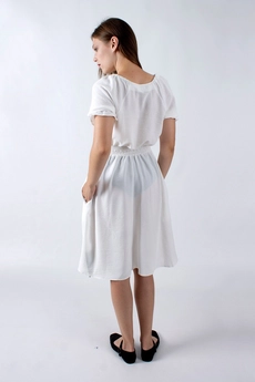 Платье 1145а белый Mita Fashion