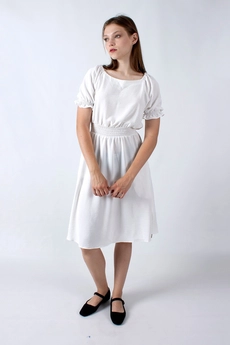 Платье 1145а белый Mita Fashion