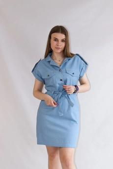 Платье 1150 светлый джинс Mita Fashion