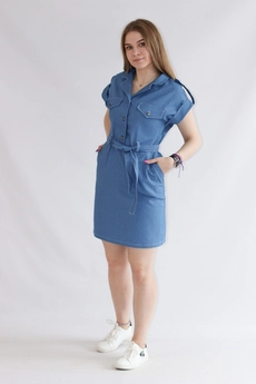 Платье 1150 темный джинс Mita Fashion