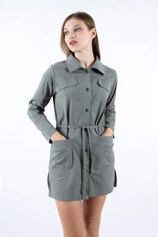 Платье 1154 хаки Mita Fashion