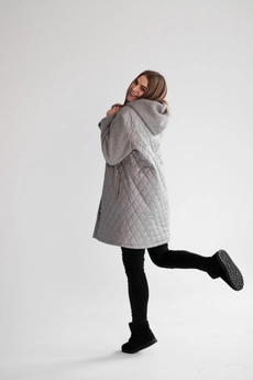 Пальто 1159 серый Mita Fashion