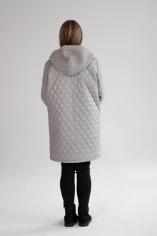 Пальто 1159 серый Mita Fashion