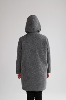 Пальто 1159 темно-серый Mita Fashion