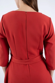 Платье 1161 кирпичный Mita Fashion