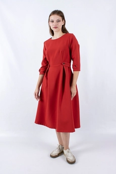 Платье 1161 кирпичный Mita Fashion