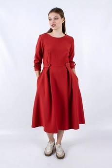 Платье 1161 кирпичный Mita Fashion