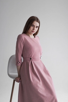 Платье 1161 розовый Mita Fashion