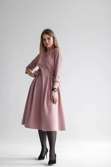 Платье 1161 розовый Mita Fashion