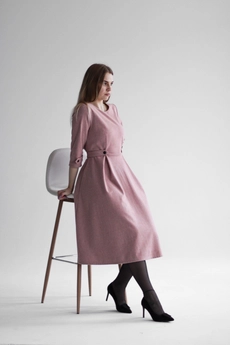 Платье 1161 розовый Mita Fashion