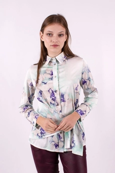 Блузка 1167 принт Mita Fashion