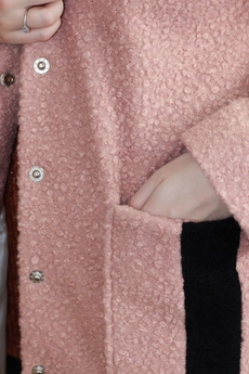 Пальто 1170 розовый Mita Fashion