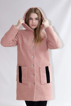 Пальто 1170 розовый Mita Fashion