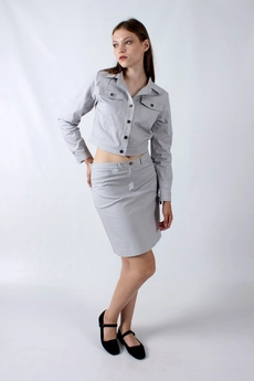 Жакет 1179А серый Mita Fashion