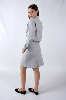 Жакет 1179А серый Mita Fashion