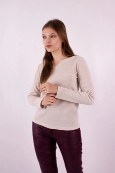 Джемпер 1190 бежевый Mita Fashion