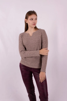 Джемпер 1190 кофейный Mita Fashion