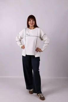 Джемпер 1268 белый Mita Fashion