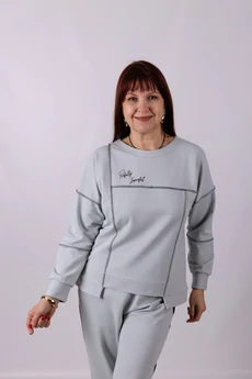 Джемпер 1268 серый Mita Fashion