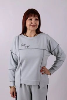 Джемпер 1268 серый Mita Fashion