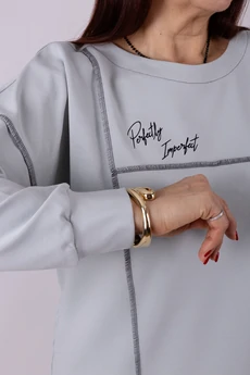 Джемпер 1268 серый Mita Fashion