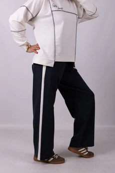 Брюки 1269 черный + белый Mita Fashion