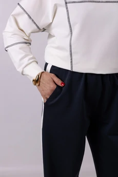 Брюки 1269 черный + белый Mita Fashion