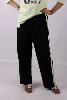 Брюки 1269 черный + зеленый Mita Fashion