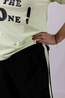 Брюки 1269 черный + зеленый Mita Fashion