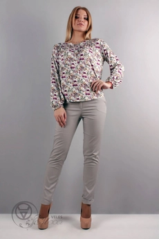 Блузка 375 цветы Mita Fashion