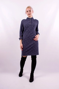Платье 675 синий Mita Fashion