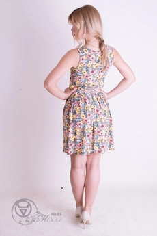 Платье 733 цветы Mita Fashion