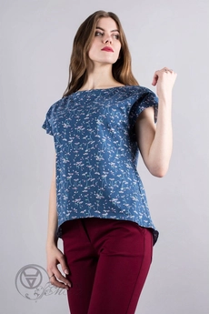 Майка 817 синий Mita Fashion