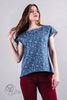 Майка 817 синий Mita Fashion