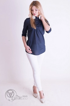 Туника 866 синий Mita Fashion